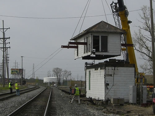 Crane Lifting Grasselli Tower