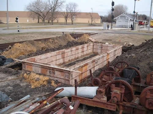 Foundation for Grasselli Tower in North Judson